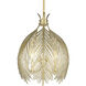 Cay 3 Light 14.38 inch Vintage Fired Gold Pendant Ceiling Light